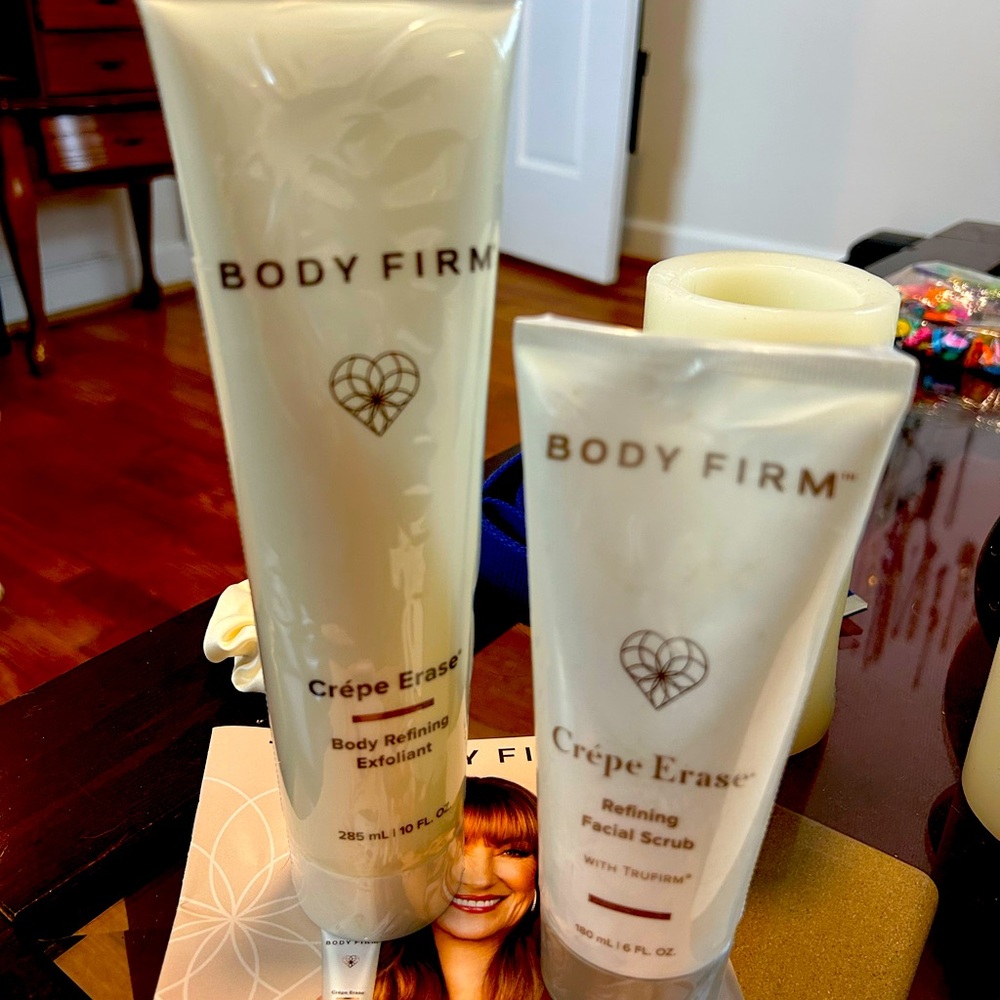 Crepe Erase Body refining exfoliant and refining facial scrub